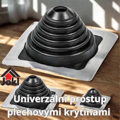 /Univerzální prostup plechovými krytinami - prostupová manžeta